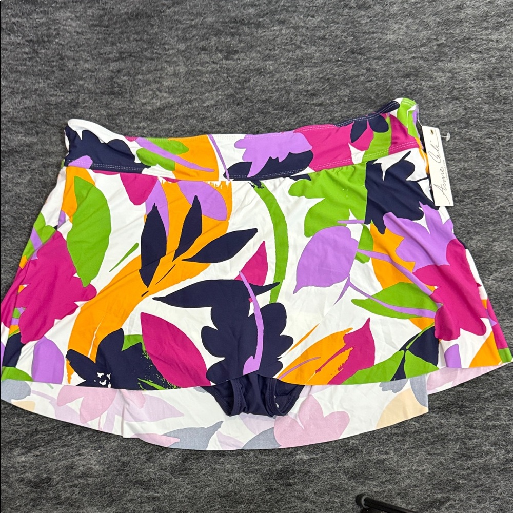 Anne Cole Multicolor Floral Bikini Bottom 18W